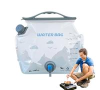 Water Storage Bag - Camping Carrier 41x31cm 8L, Foldable PE PE PA Container, Large Capacity Design With Heat Resistant Layer | Portable Hydration Solution For Hiking Du J