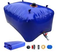 Water Storage Bladder 20-1070 Gallon, Emergency Water Container Tank Foldable Cistern for Watering Plants, Rain Collection Bag System(1.3x0.8x0.96m/1000L/264gal)