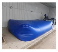 Water Storage Bladder - RV Water Tank, Foldable Soft Water Bag with Valves for Fire Prevention and Emergency Use(350L/92Gal/1x0.7x0.5m)