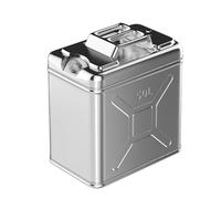 Water Storage Containers Can, Hydration Metal Tank, With Flexible Tubing and a Pressure Relief Valve, 304 Stainless Steel, for Camping, Self-driving Tour(50L)