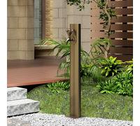 Water Storage,Garden faucet water column, stainless steel separate outdoor irrigation fountain column, patio deck watered with spray gun and bird nails