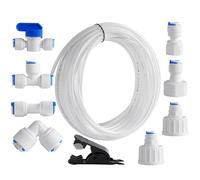 Water Supply Hose, 15 m Refrigerator Hose Pipe Kit, Quick Hose Refrigerator, Water Cleaner, Includes Cutter, Easy Installation with Connections for the Reverse Osmosis System, Aquarium