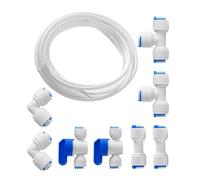 Water Supply Line Hose Waters Purification Fittings Assembly for Fridges and Ice Makers Water Purification Fittings Assembly