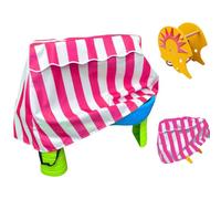 Water Table Cover - Kids Outdoor Cover | Heavy Duty Oxford Waterproof Dustproof Protector for Rain Showers Pond Sandbox Activity Table 2 Step Garden Patio