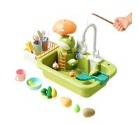 Water Table Kids, Outdoor Toys Water Play Table, 24 Inches Interactive Waters with Flow System, Preschool Play Tables with Accessories, Backyard Patio Beach Camping Daycare Home Bathroom