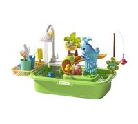 Water Table, Kids Sand, Skill Development Portable Design Learning Aid Vibrant Colors Engaging Features Easy Assembly, Sensory Toy for Backyard, Outside, Beach, Home