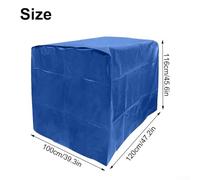 Water Tank Cover for 1000 L for IBC Container - UV-Resistant 210D Insulating Foil with Cutouts for Tap, Pallet Support & Lid - Black (Silver-Co(Blue)