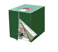 Water Tank Cover Water Tank Fits 1000L 210D Case Green Zipper IBC Tote Case 275 Gallon Outdoor Rain Barrel(Green zip)