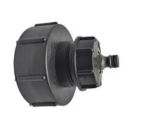 Water Tank Fitting，Tank Outlet 1000 Litre Hose IBC Tap Hoze Cap Water 4" to 1/2" Hose Fit
