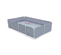 Water Tank, Large PVC Canvas Fish Pond with Steel Frame and Drain Valve, Easy Assembly for Koi Fish and Turtles