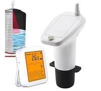Water Tank Level Indicator - Wireless Ultrasonic Water Level Monitor 8.2 x 2.1 x 8.2 cm | Water Sensor with Alarm for Fountain Rain Water Tank | Range 100 m