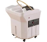 Water Tank Shampoo Basin with Water Circulation System, Thermostatic Scalp Care Station for Salons and Home Use, 60L Capacity