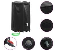 vidaXL Water Tank with Tap Foldable Water Container Water Storage 1000 L PVC