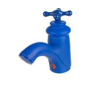 Water Tap FM Bath Bathroom Shower Radio Splash Water Resistant with Suction Pads (Blue)