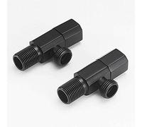 -Water Taps,Faucets,Nordic Faucet All Bronze Black Cold Heat Thicken Triangle Valve Water Stop Valve Basin Vegetable Pot Ceramic Basin Toilet Faucet/B Black(B Black)