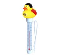 Water Temp Gauge - Fun Pool Thermometer, Floating Duck Meter, Reliable Outdoor Measuring Instrument | Strong ABS Plastiic Device with Secure Cord, Multipurpose Temperature Reader for Aquarium