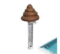 Water Temp Sensor - Floating Poop Shape Scale Thermometer, Accurate Water Temperature Measurement Device, Novelty Bath and Pool Accessory, Reliable Waterproof Monitor for Hot, Spas, Swimming