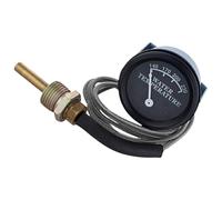 Water Temperature Gauge NJD1718 Black Face 48" Lead Compatible with John Deere Tractors A AW AO AR BW GH GW MC 50 60 70 80 520 530 620