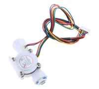 Water Temperature Sensor Flowmeter DN10 G3 / 8 5-24V Hall Effect Sensor Turbine-Flowmeter Fluidmeter Counter for Drinking Machine Coffee Machine High Accuracy