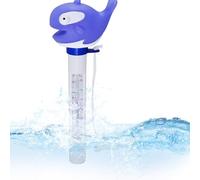 Water Temperature Tester, Waterproof Water Temperature Gauge for Pool, Easy Read Monitor Waterproof Portable Bathtub Accessories for Kids Baby Boys Girls