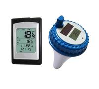 Water Temperature Thermometer Solar Wireless Pool Thermometer Digital In Outdoor Swim SPA Pond Spa Tub Floating Backlit Waterproof Temperature Sensor Meter