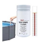 Water Test Strips - Easy Salinity Results Hot Tub Test Strips, Accurate Salinity Measurements Water Tester| Hot Tubs For Wateer Ho Tub, Spa, Swimming Pool Swimming Pool Saltwater Detection Strip