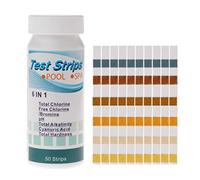 Water Testing Kit,PH Hardness Test Strips,6 in 1 Water Test Strips Water Quality Testing Stripes in Pool Spas for Total Chlorine Free Chlorine Bromine Total Alkalinity Cyanuric Acid and Total Hardness