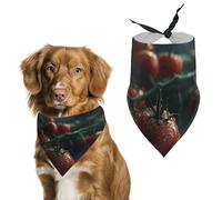 Water The Tomatoes Dog Bandana Triangle Dog Scarf Washable Polyester Dog Bibs Cute Pet Bandana for Medium Large Dogs Puppy and Cats
