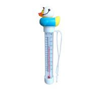 Water Thermometer | Duck Pool Water Temperature | Cute Animal Floating Waters Temperatures Gauge with Rope | Spa Bath Hot Tub Thermometers Meter for Outdoor & Indoor | Easy To Read