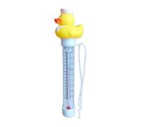 Water Thermometer | Duck Pool Water Temperature | Cute Animal Floating Waters Temperatures Gauge with Rope | Spa Bath Hot Tub Thermometers Meter for Outdoor & Indoor | Easy To Read