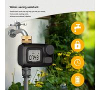 Water Timed Irrigation Valve with LCD Display Screen IP55 Waterproof Rotary Knob Button Control US Interface