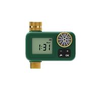 Water Timer 1-Outlet Waterproof Brass Inlet Outlet Rotary Knob Button Control LCD Display Screen IP55 Child Lock