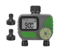 Water Timer,2 Outlets Water Sprinkler Timer Lawn,IPX5 Waterproof Automatic Watering System Controller With Rain Delay Auto&Manual Mode,Irrigation System Kit for Yard,Garden,Lawn Irrigation