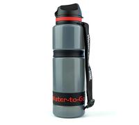 Water-to-Go Eco Active BPA-Free Water Filter Bottle & Purifier, 750ml, Red | Removes 99.99% of viruses, bacteria, parasites, chemicals & microplastics. BPA-free, leakproof - travel, hiking & cycling.