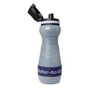 WATER TO GO Filter Bottle with Replaceable 3 Stage Filter which removes 99.99% of Bacteria & Contaminents and Improves Taste - Hiking, Camping & Travelling - BPA Free, 55cl (Acai)