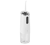 Water Tooth Flosser 240ml Portable Travel Water Flosser 3-Mode Waterproof USB Rechargeable Teeth Water Flosser with 4 Jet Tips for Tooth Clean(White)