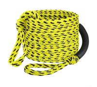 Water Tow Rope 60ft for Tubing, 3K for Strength, Floating Handle Design for Safer Water Play (yellow black)