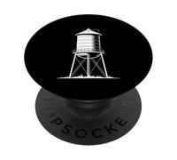 Water Tower Tank Elevated Potable H2O PopSockets Adhesive PopGrip