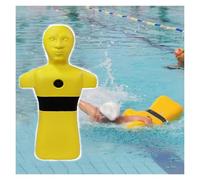 Water Training Dummy,Simulation,Fire Model,Drowning Prevention Teaching Tools,for Life Saving,Rapid Drainage(Yellow)
