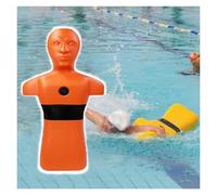 Water Training Dummy,Simulation,Fire Model,Drowning Prevention Teaching Tools,for Life Saving,Rapid Drainage(Orange)