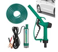 Water Transfer Pump - Power Fluid Siphon, Vehicle Oil Extractor, Rapid Displacement, Battery Operated Intake, Agricultural Irrigation Tool, Portable Blue Handheld Wand for Tank