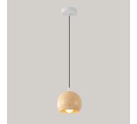 Water Transfer Wood Grain Pendant Light, Sphel Metal Hanging Lamp, E27 Fixture, Single Head Bedside Suspension Lamps, Globe Design Chaner, Modern Minimalist Drop Lights
