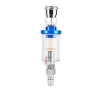 Water Trap, Oil Water Separator Spray Gun Spray Gun Air Line Filter Water Trap Clear Painting Moisture Separator with Male and Female Adapter
