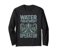 Water Treatment Operator Industrial Plant Job Long Sleeve T-Shirt