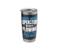 Water Treatment Plant Operator Funny Wastewater Operator Stainless Steel Insulated Tumbler