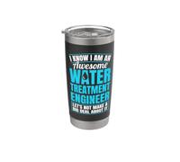 Water Treatment Plant Operator Funny Wastewater Operator Stainless Steel Insulated Tumbler