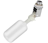 Water Trough Float Valve with Adjustable Arm, 1/2inch Automatic Fill Small Water Float Ball Valve Feed Humidifier Water Tank Float Valve for Fish Aquarium, Cattle Sheep Waterer Trough