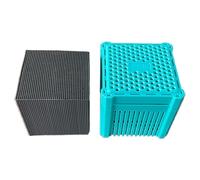 Water Trough Purifier Cube - PP + Anthracite | Eco Aquarium Activated Carbon Filter Cube |Activated Carbon Filter Çube,Multifunctional Fish Tank Filtration Deodorizer For Freshwater Ponds Pools
