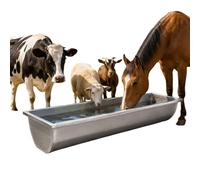 Water Troughs Livestock, Cattle Sheep Drinking Feeding Trough Large, Easy to Clean Feeder Feeding Waterers Container, Strong and Robust for Alpacas Cow Cattle Calf Deer(150cm)