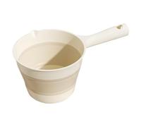 Water trowel for the bath, space-saving ergonomic handle, water ladle, foldable for the kitchen, for shower, camping, cooking, gardening, fishing, gardeners, housewives, students